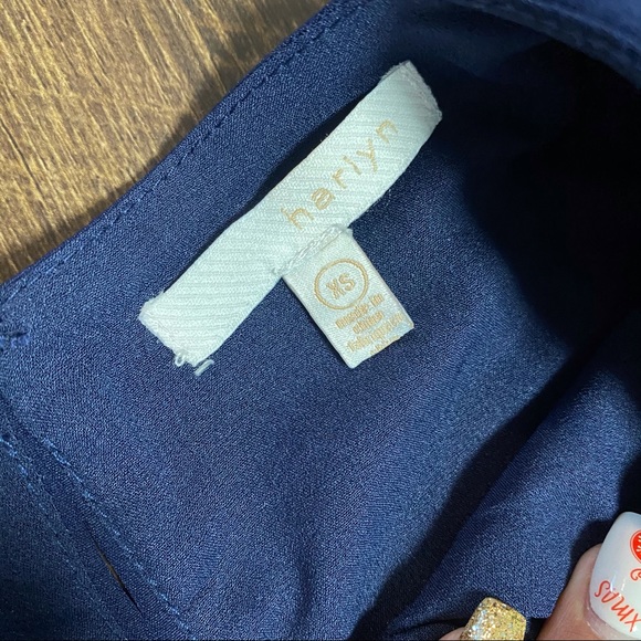 Harlyn Nordstrom Navy cropped formal jumpsuit XS - Picture 3 of 5